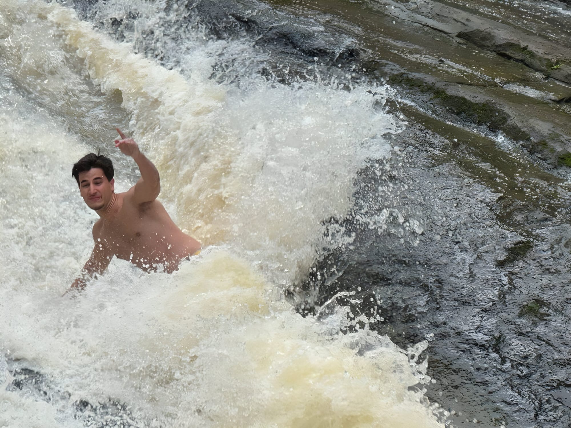 Waterfall & Waterslide Rainforest Adventure + Luquillo Beach